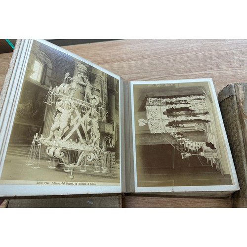 159 - Three Volumes of antique photographs of mainly roman antiques, grand tour late 19th century