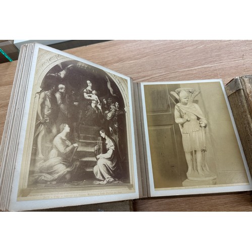 159 - Three Volumes of antique photographs of mainly roman antiques, grand tour late 19th century