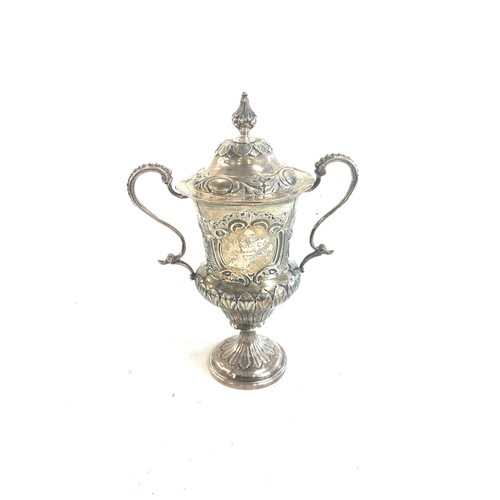 610 - Georgian sterling silver lidded trophy hallmarks London 1793 hallmarks London 1793 maker Cornelius b... 