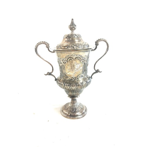 610 - Georgian sterling silver lidded trophy hallmarks London 1793 hallmarks London 1793 maker Cornelius b... 