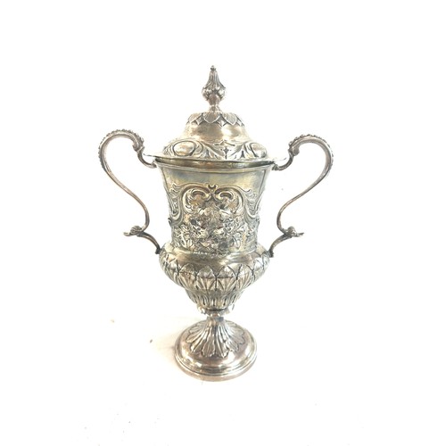 610 - Georgian sterling silver lidded trophy hallmarks London 1793 hallmarks London 1793 maker Cornelius b... 