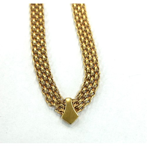 64 - Ladies 9ct gold necklace, total weight 6.8grams