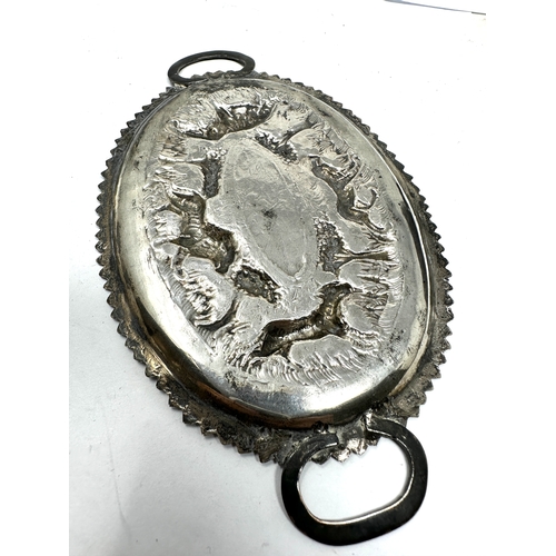 11 - Indian silver pin tray measures approx 14.5cm by 9cm weight 40g