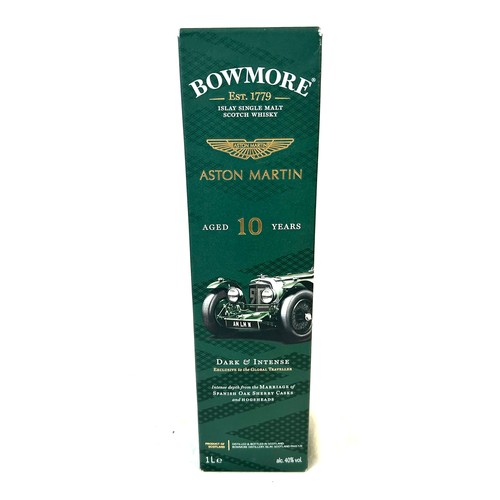 594 - 2 bottles of Brand new in box Bowmore 10 Year Old Dark & Intense - Aston Martin Edition 1L