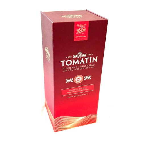 593 - New and sealed bottle of Tomatin 21 Year Old - Bourbon Barrel whisky