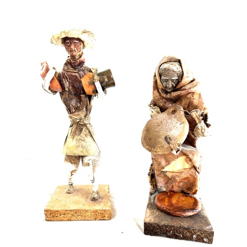 75 - 2 Paper Mache Mexican figures