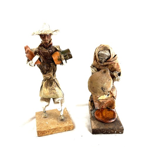 75 - 2 Paper Mache Mexican figures