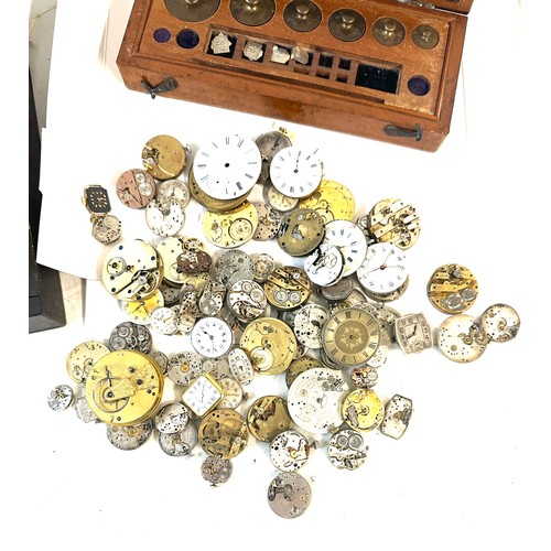 112 - Large selection of assorted watch parts