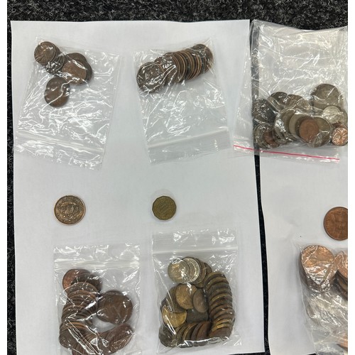 429A - Selection of vintage coins to include half pennies late 80s/90s etc