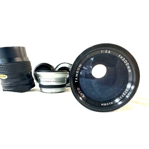 27 - Selection of vintage and later camera lenses to include Macro vitacon 0.42x, Coslinar no.800693, Tam... 