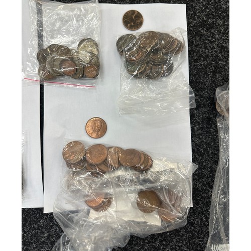 429A - Selection of vintage coins to include half pennies late 80s/90s etc