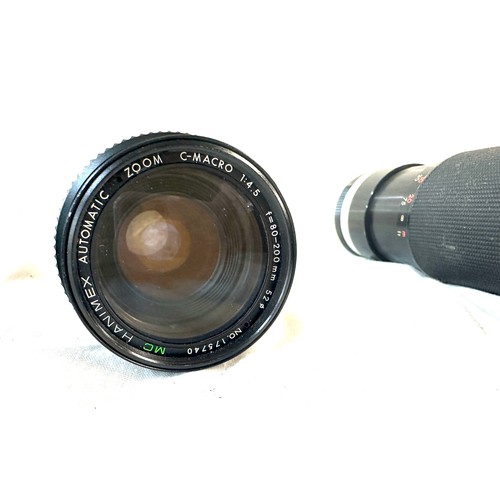 27 - Selection of vintage and later camera lenses to include Macro vitacon 0.42x, Coslinar no.800693, Tam... 