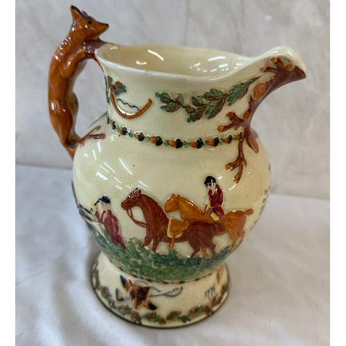 12 - Crown Devon John Peel 1776 1854 musical jug measures approx 8 inches tall