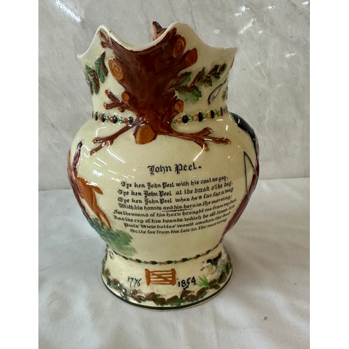 12 - Crown Devon John Peel 1776 1854 musical jug measures approx 8 inches tall