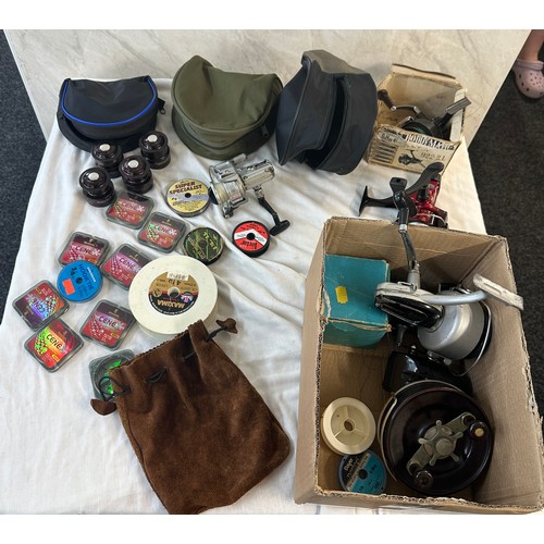 22 - Selection of fishing equipment to include reels etc