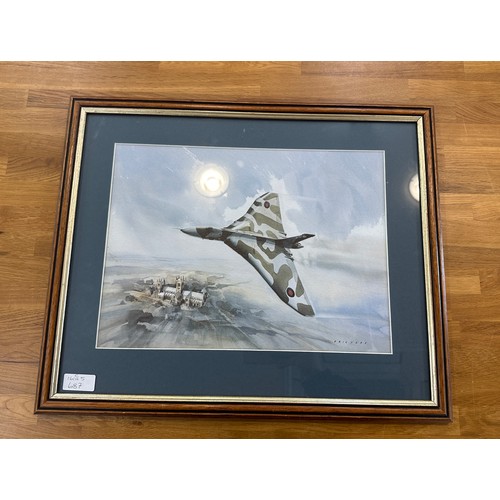 23A - Framed Eric H Day Vulcan bomber
Stuart print, Frame measures approximately 21 inches by 17 inches