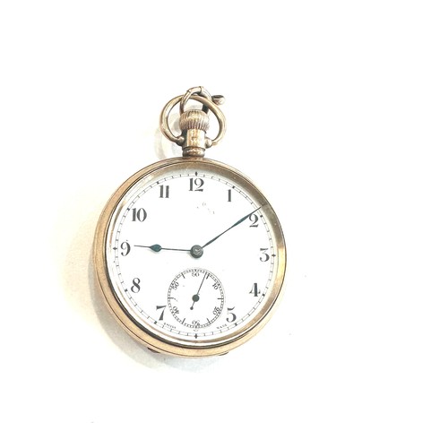 510 - Vintage 9ct gold Dennison cased pocket watch, ticks but no warenty given