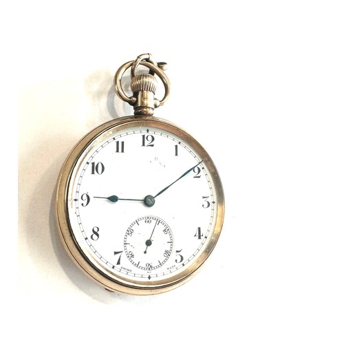 510 - Vintage 9ct gold Dennison cased pocket watch, ticks but no warenty given