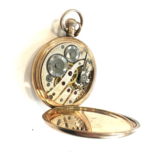 510 - Vintage 9ct gold Dennison cased pocket watch, ticks but no warenty given