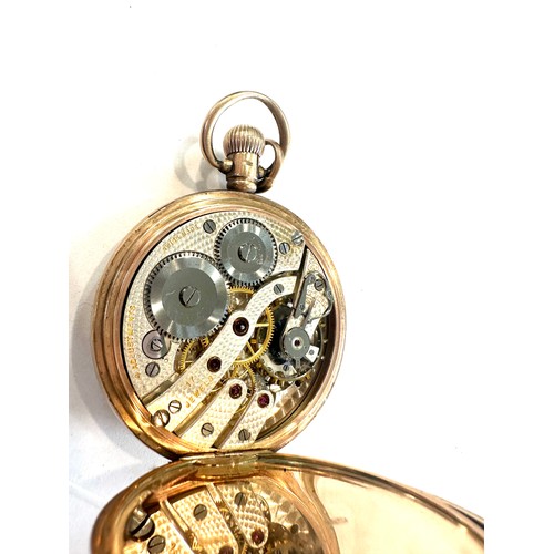 510 - Vintage 9ct gold Dennison cased pocket watch, ticks but no warenty given