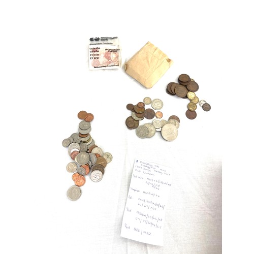 54 - Selection of vintage and later coins includes crowns, shillings etc