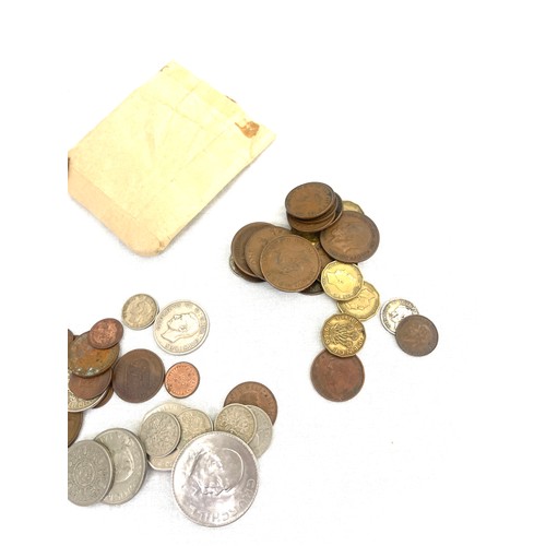 54 - Selection of vintage and later coins includes crowns, shillings etc