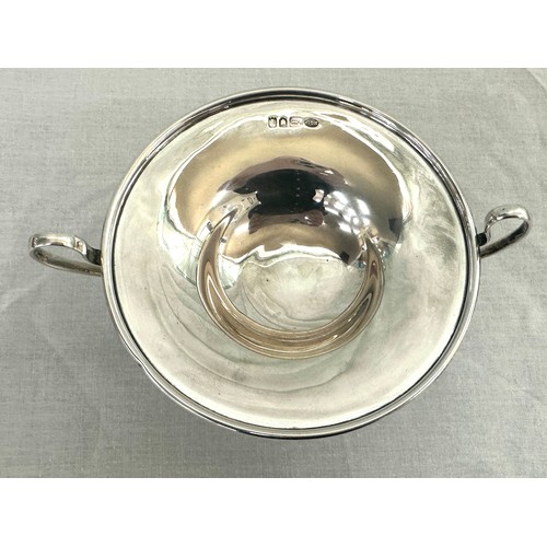 509 - Vintage London silver 2 handled bon bon dish total weight 90 grams