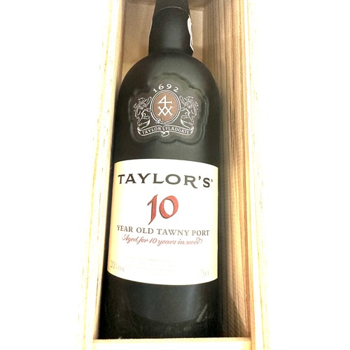 544 - Cased bottle of Taylors 10 year old Tawny Port