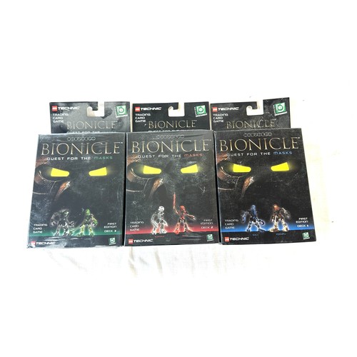 26 - 3 Sets of Bionicle quest for the mask trading card game includes Deck 1, deck 2 and deck 3, all bran... 