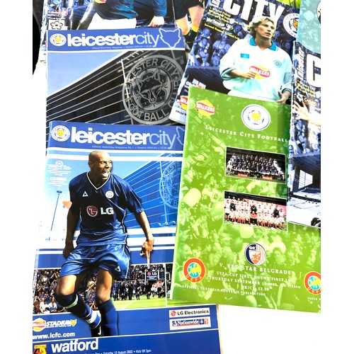 16 - Selection of Leicester City Football match programmes ranging from 2000 onwards