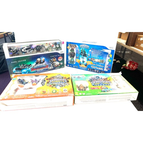 97 - Brand new and sealed Skylanders start pack Wii Spyros adventure, Skylander dark edition Wii Supercha... 