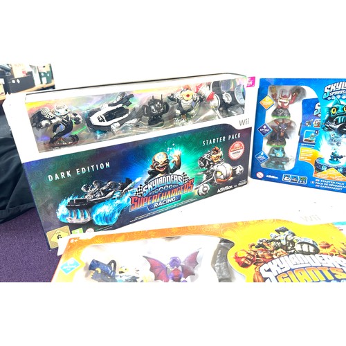 97 - Brand new and sealed Skylanders start pack Wii Spyros adventure, Skylander dark edition Wii Supercha... 