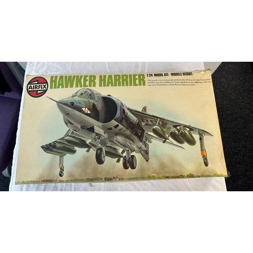 15 - Vintage Airfix hawker harrier 1 /24 scale in original box