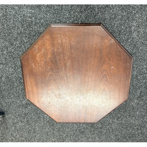 419 - Occasional octagonal table, approximate height: 19 inches by 23 inches