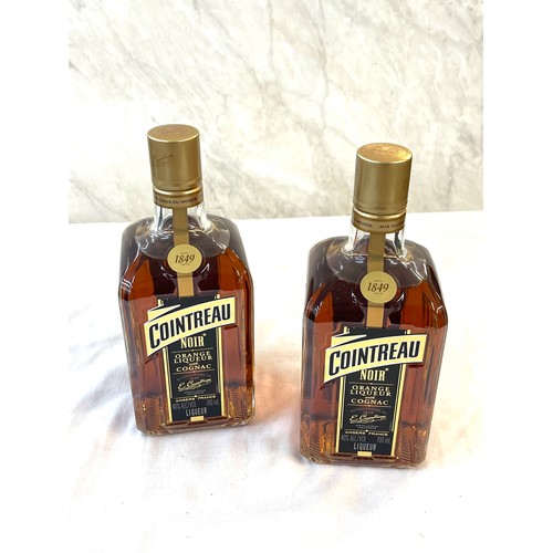 564 - 2 new and sealed bottles Cointreau Noir orange Liqueur 700ml