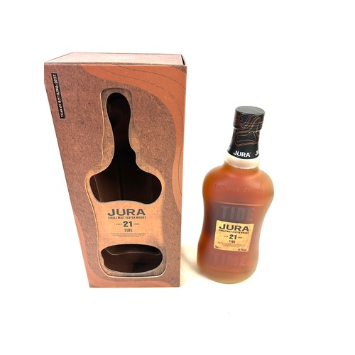 547 - New in box Jura single malt scotch whisky aged 21 years tide 70cl