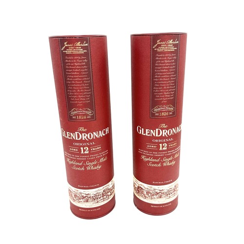 537 - 2 Brand new bottles of The GlenDronach Original Aged 12 Years Single Malt Scotch Whisky, 70cl bottle... 