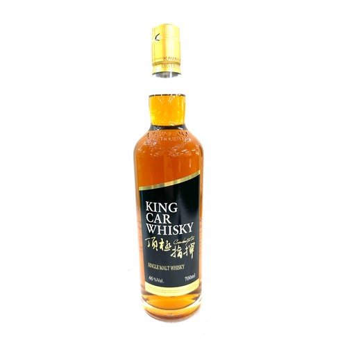 560 - 2 bottles of Boxed King Car Whisky, single malt whisky 46%, 700ml cased bottles