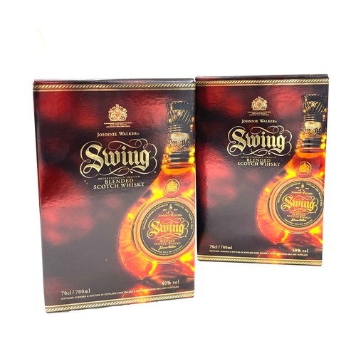 558 - 2 New in box Johnnie Walker Swing Blended Scotch Whisky 75 cl