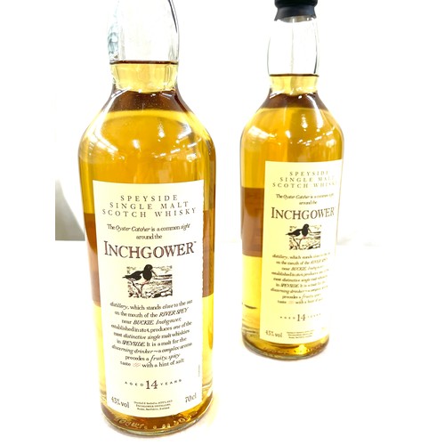 553 - 2 Bottles of 43% Vol 70cl inchgower scotch whiskey