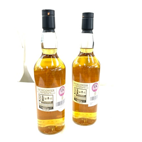 553 - 2 Bottles of 43% Vol 70cl inchgower scotch whiskey