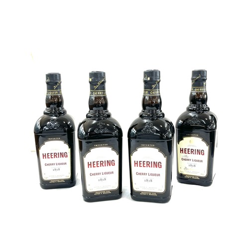 4 Bottles of Heering volume Liquor 1818, 70cl, Cherry 24