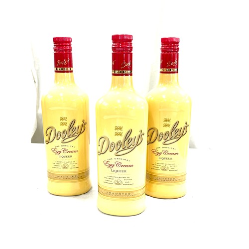 533 - 3 Bottles of Dooleys egg cream liqueur 15 % volume