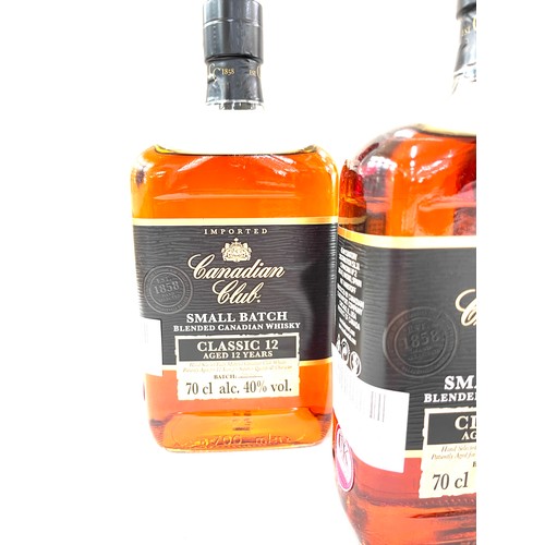 563 - 3 Bottles of Canadian club classic small batch whisky, 70cl 40%