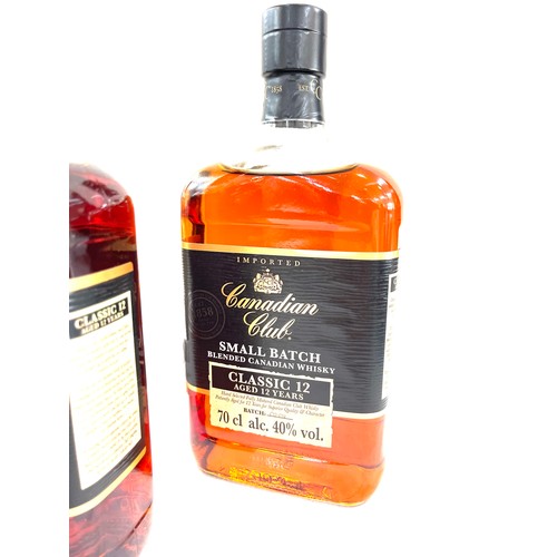 563 - 3 Bottles of Canadian club classic small batch whisky, 70cl 40%