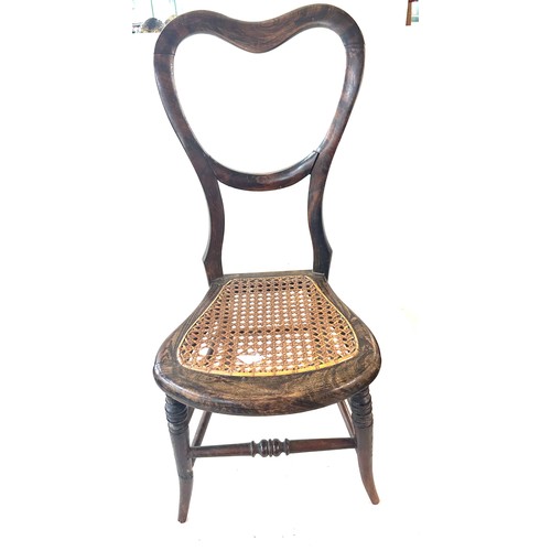 418 - Small vintage bergere chair, approximate height 28 inches, Width 12.5 inches