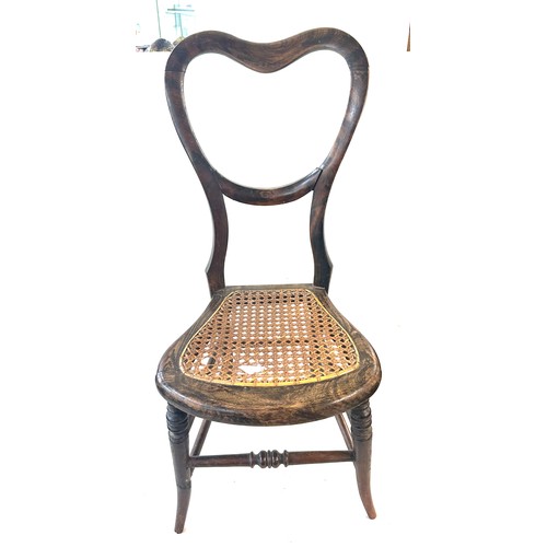 418 - Small vintage bergere chair, approximate height 28 inches, Width 12.5 inches