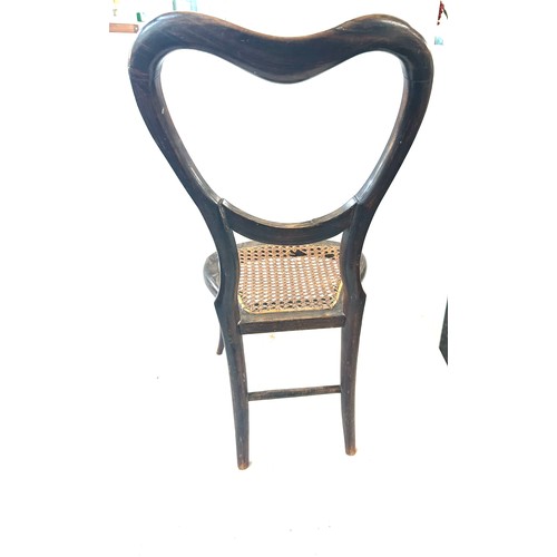 418 - Small vintage bergere chair, approximate height 28 inches, Width 12.5 inches