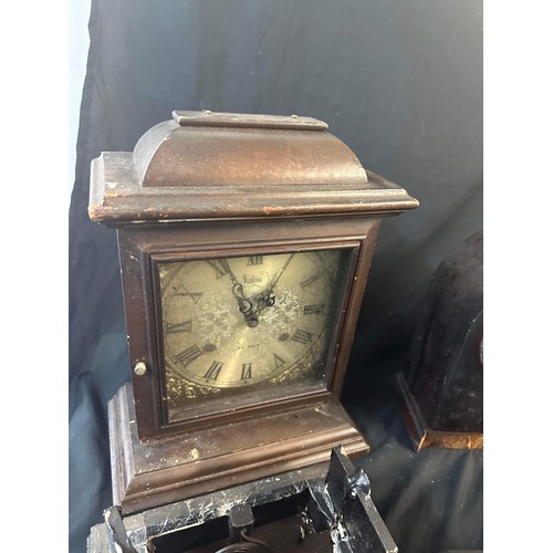 62 - Large selection of assorted clocks , spares or repairs