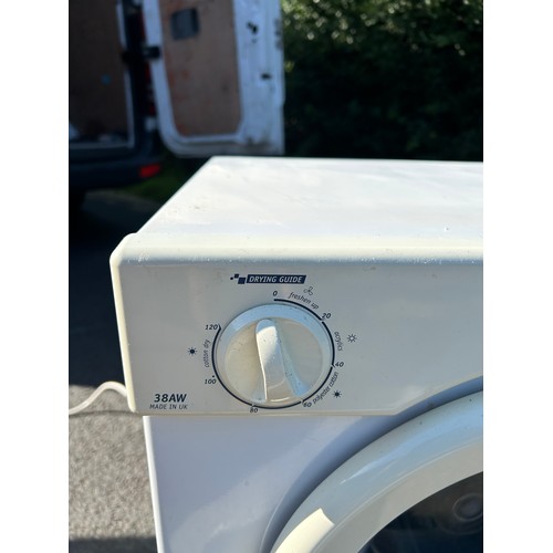 415 - Small White knight tumble dryer, 3kg, model 38AW, working order